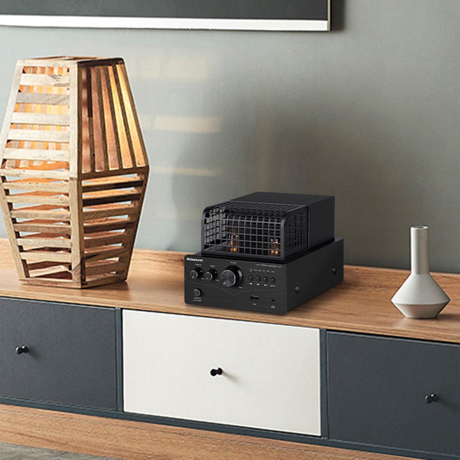 Nobsound DA3 HIFI Bluetooth Tube Power Amplifier with COAX/OPT/USB IN