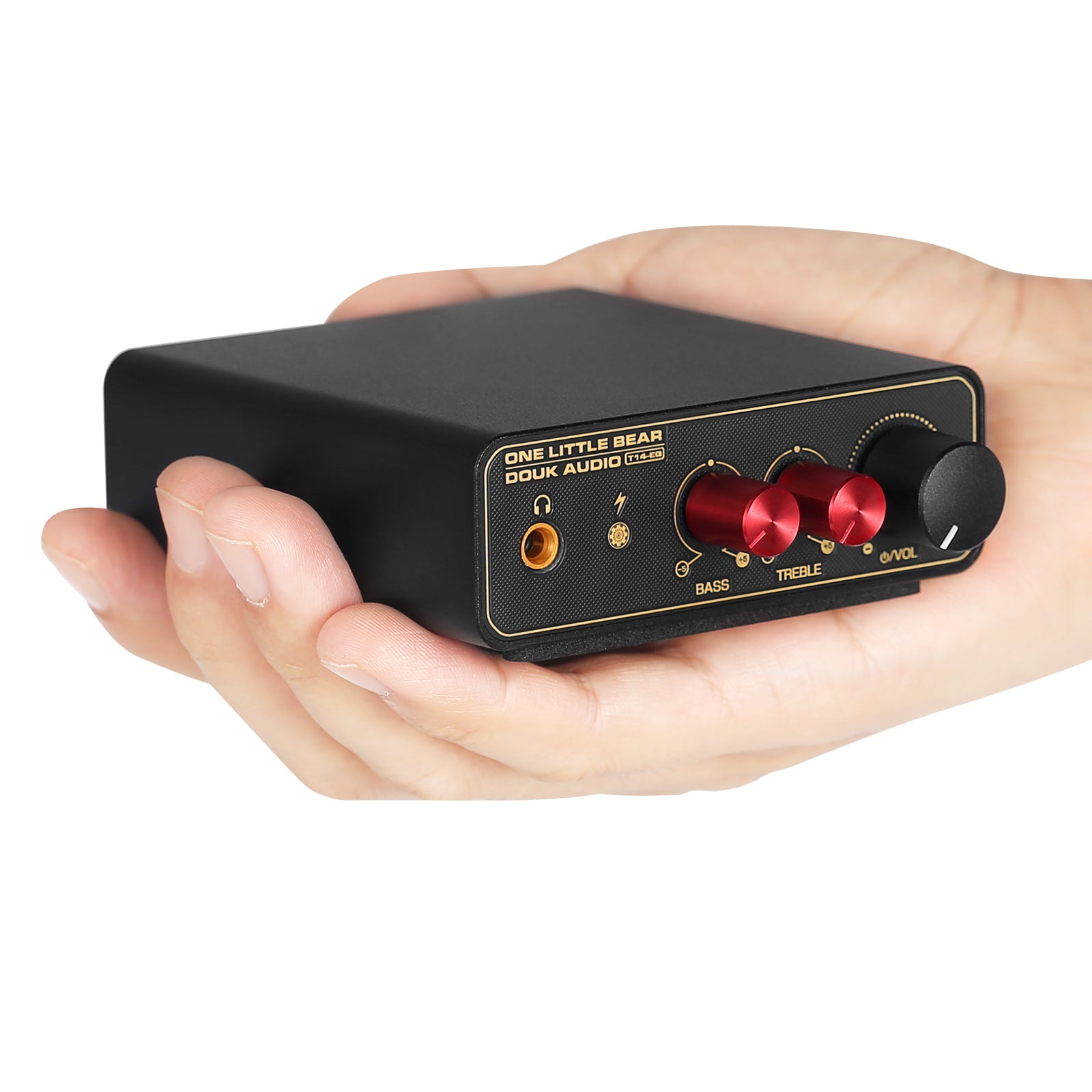 Douk Audio T14-EQ Mini MM/MC Phono Stage RIAA Preamp for LP Vinyl Turntables with Headphone Out