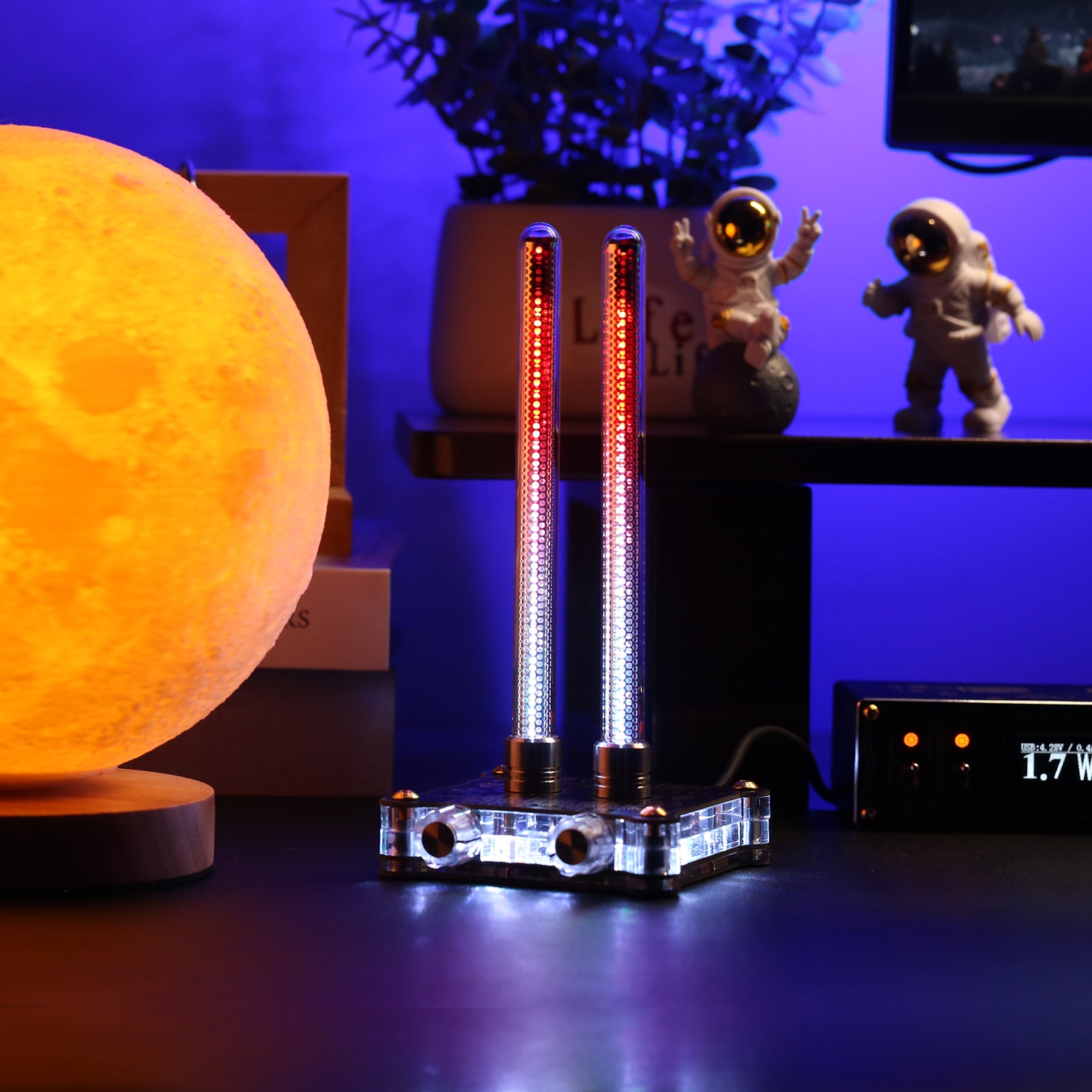 VU9 Pixie Tube Sound Level Meter Ref to Retro Nixie Tube Audio Spectrum w/MIC Pickup