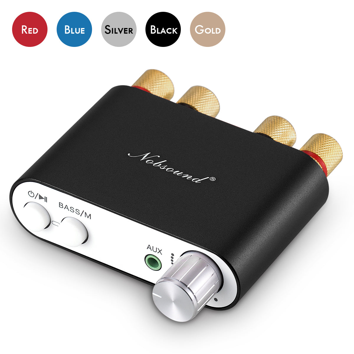Nobsound NS-10G Mini Bluetooth 5.0 Digital Amplifier HiFi Stereo Audio Bass Amp 50W+50W