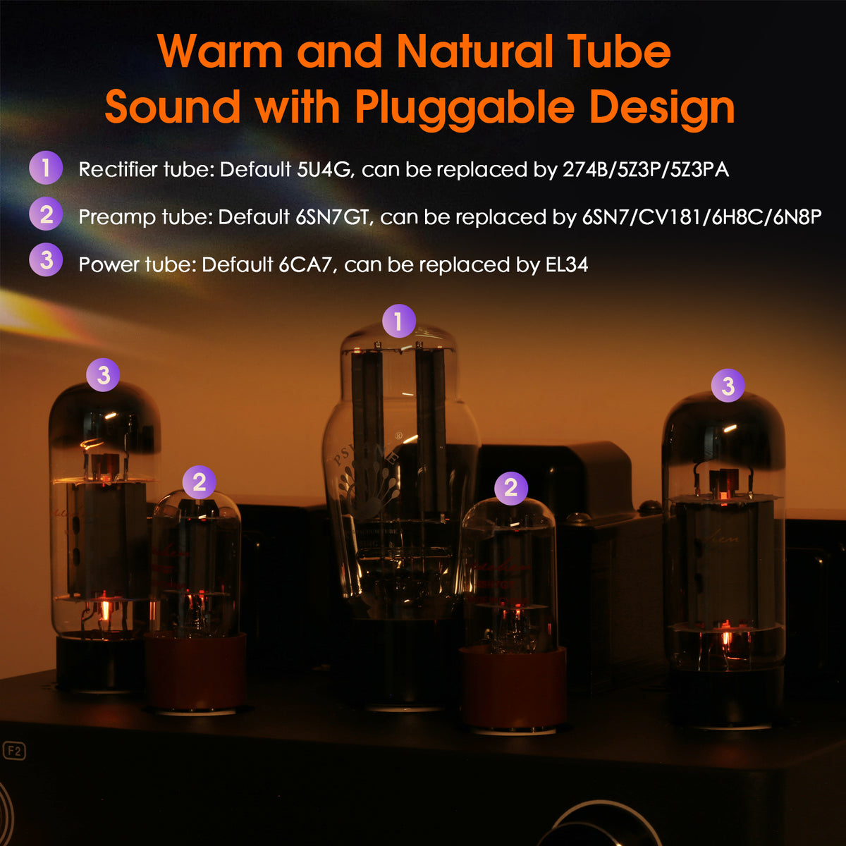 Nobsound F2 HiFi Single-Ended Class A Tube Amplifier