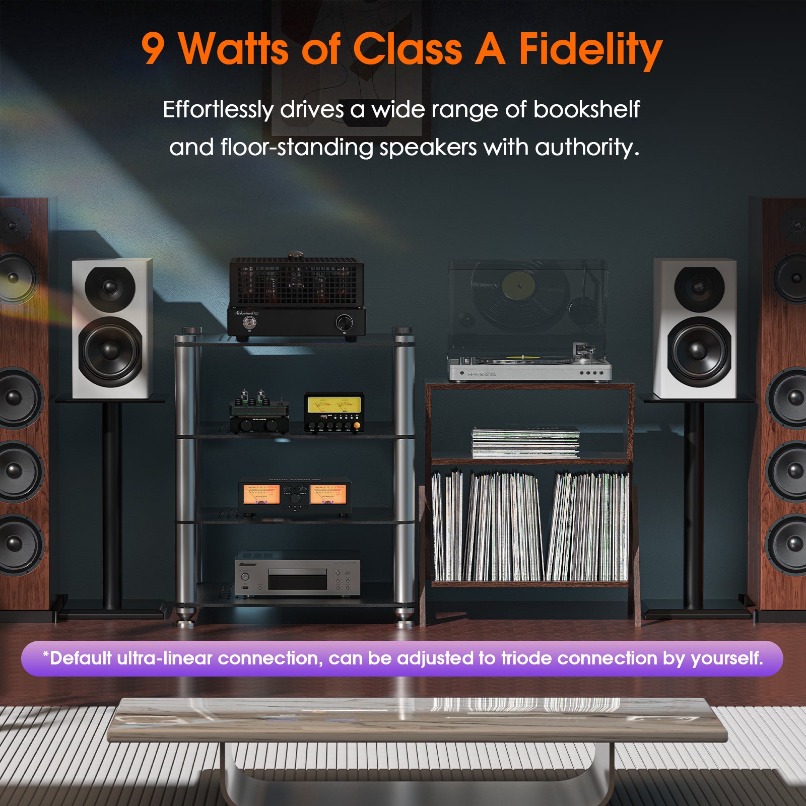 Nobsound F2 HiFi Single-Ended Class A Tube Amplifier