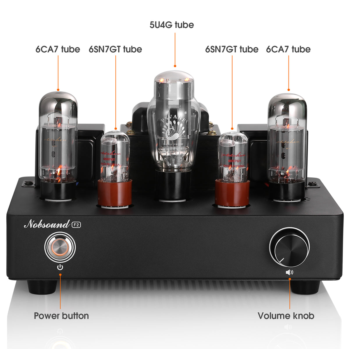 Nobsound F2 HiFi Single-Ended Class A Tube Amplifier