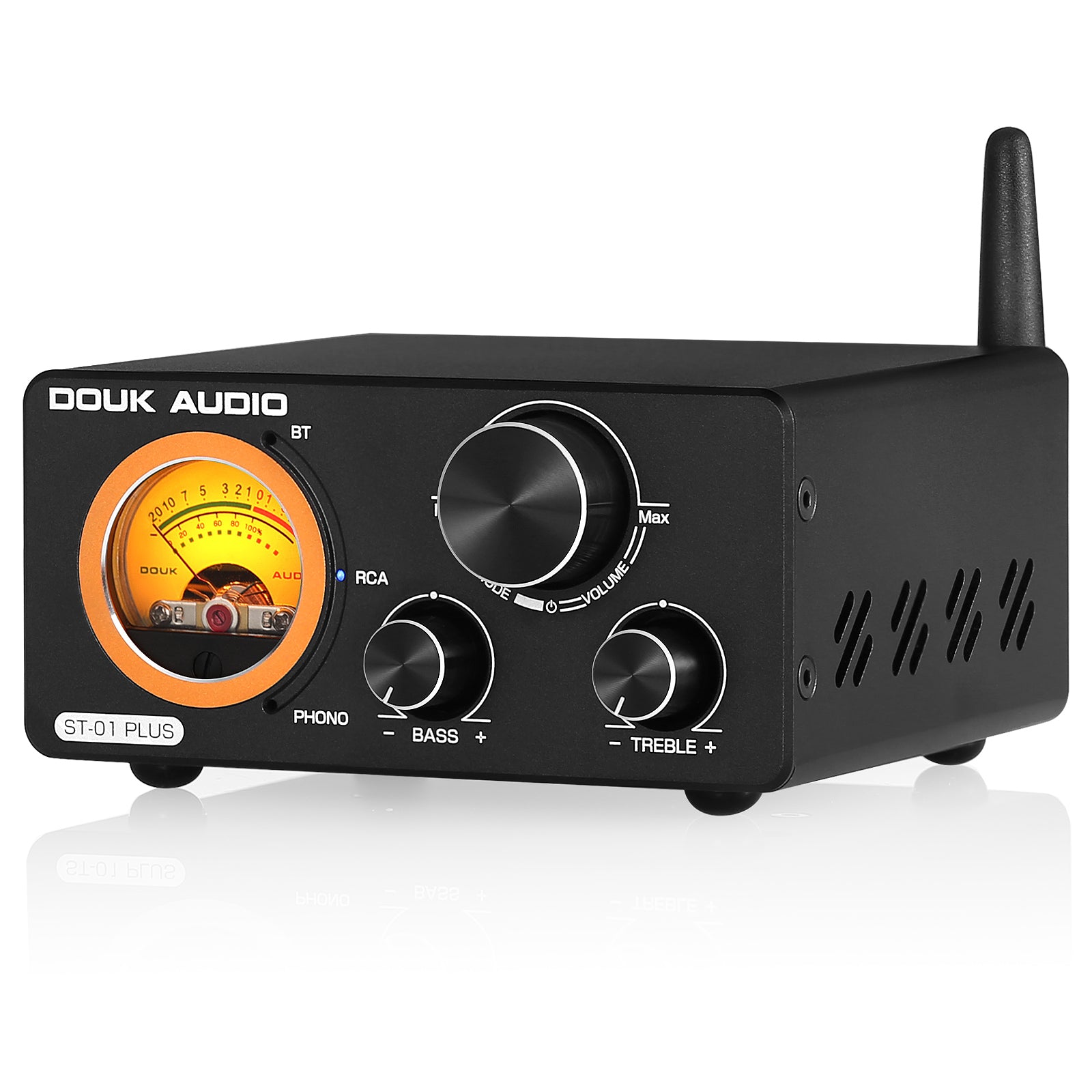 Douk Audio ST-01 PLUS HiFi Bluetooth TPA3255 Digital Amplifier VU Meter Turntable Audio Stereo Amp