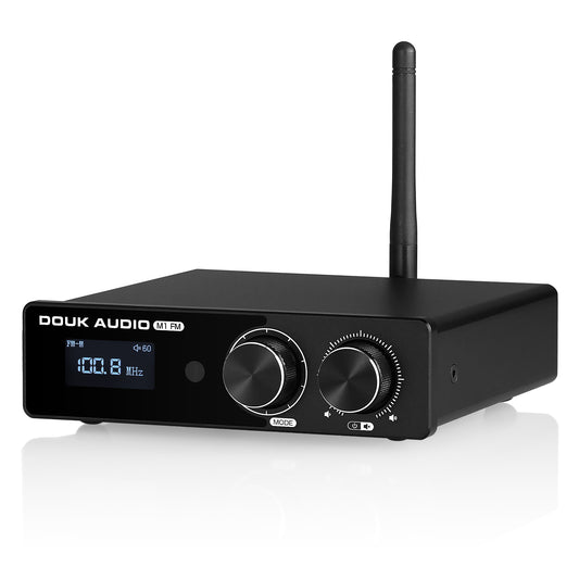 Douk Audio M1FM HiFi TPA3116 数字放大器 蓝牙 5.1 立体声接收器 家用 FM 放大器 50W*2