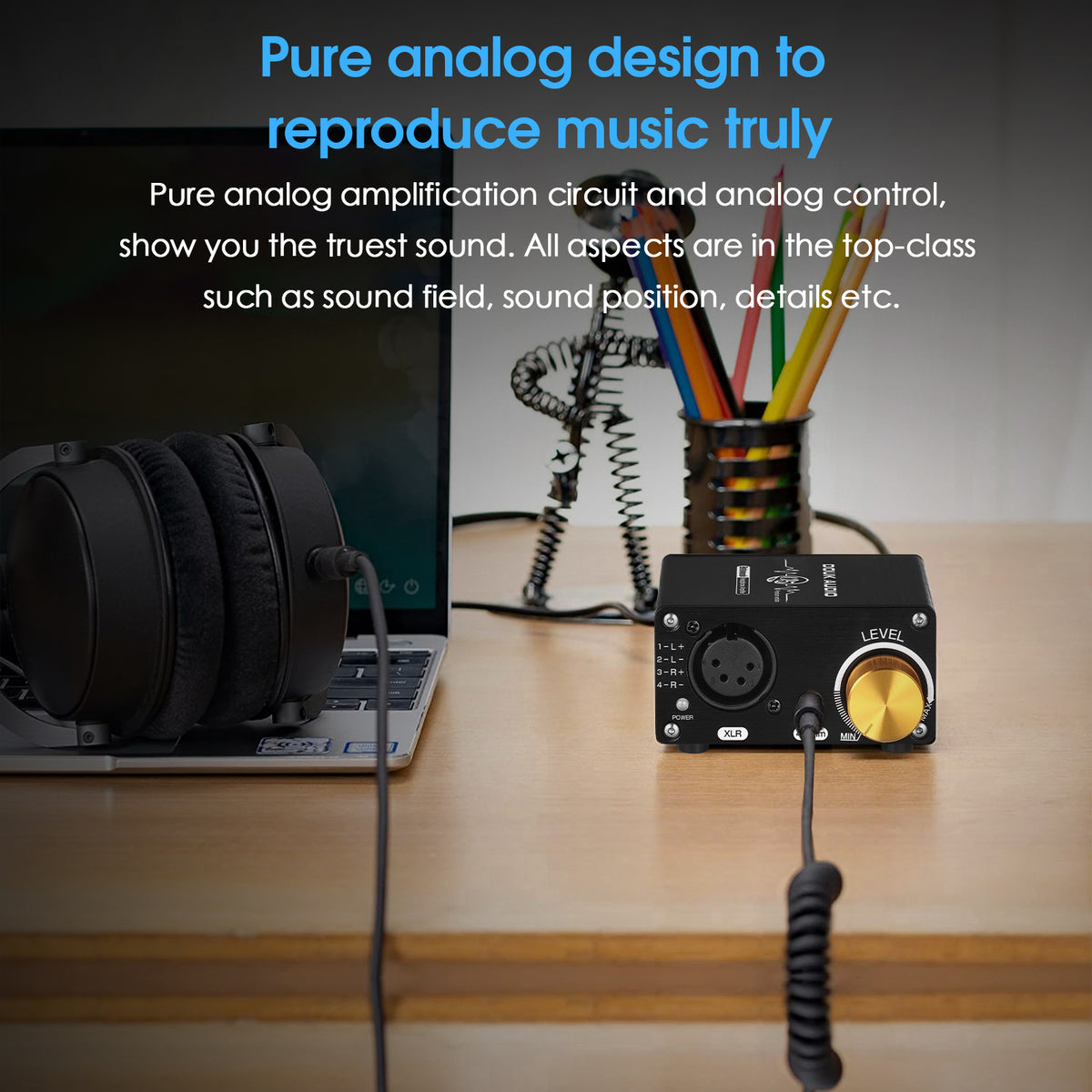 Douk Audio U5PRO HiFi Fully Balanced Headphone Amplifier Mini Stereo Amp for XLR/4.4mm Headsets