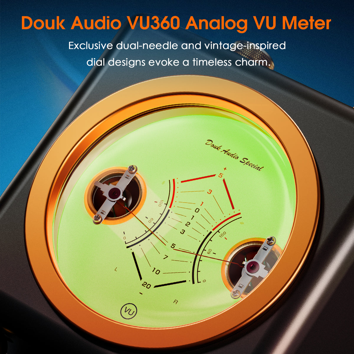 Douk Audio VU360 Special Analog VU Meter Music Spectrum Visualizer