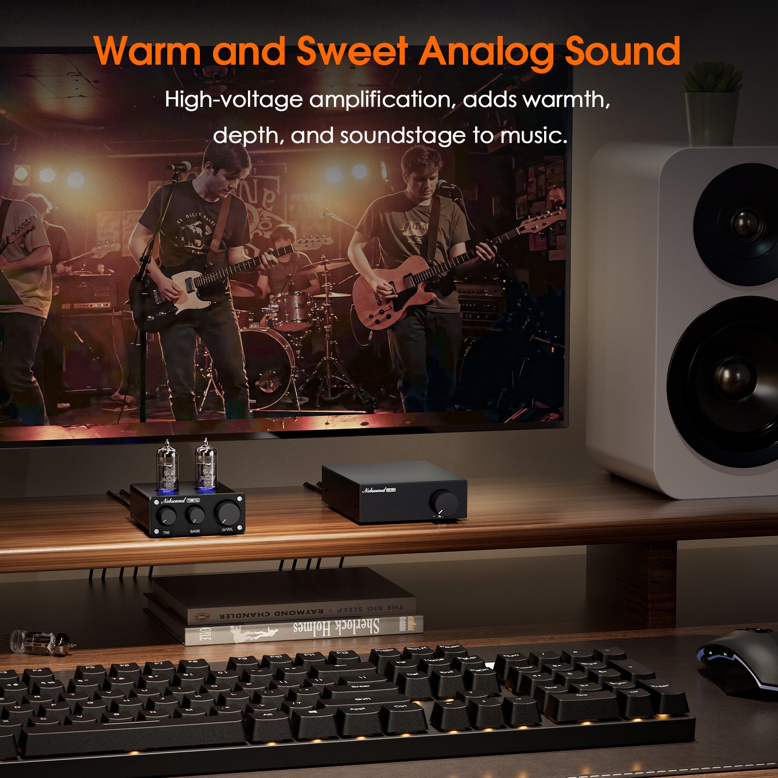 Nobsound TUBE-T4C HiFi Stereo Vacuum Tube Preamp