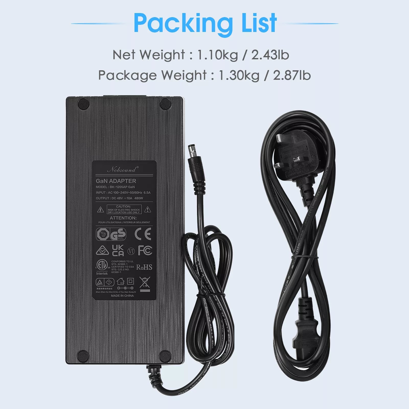Douk Audio DC 19/24/32/36/48V Power Supply Adapter AC 100-240V Transformer