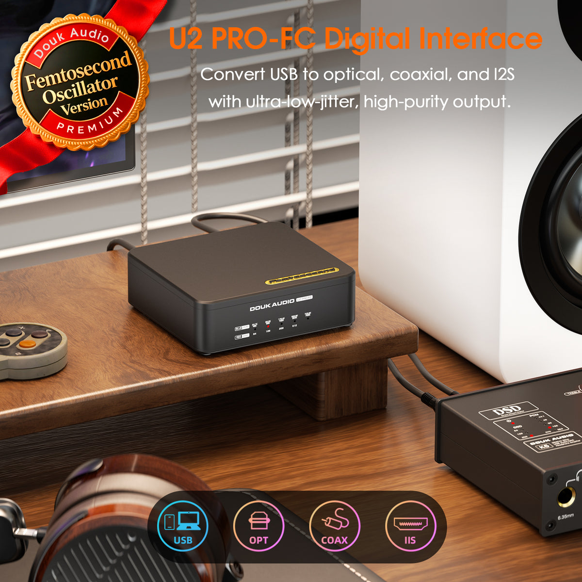 [Pre-Sale] Douk Audio U2-PRO-FC XMOS XU316 USB DDC Reclocker-Femtosecond Version