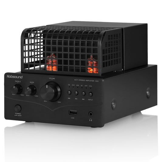 Nobsound DA3 HIFI Bluetooth Tube Power Amplifier with COAX/OPT/USB IN