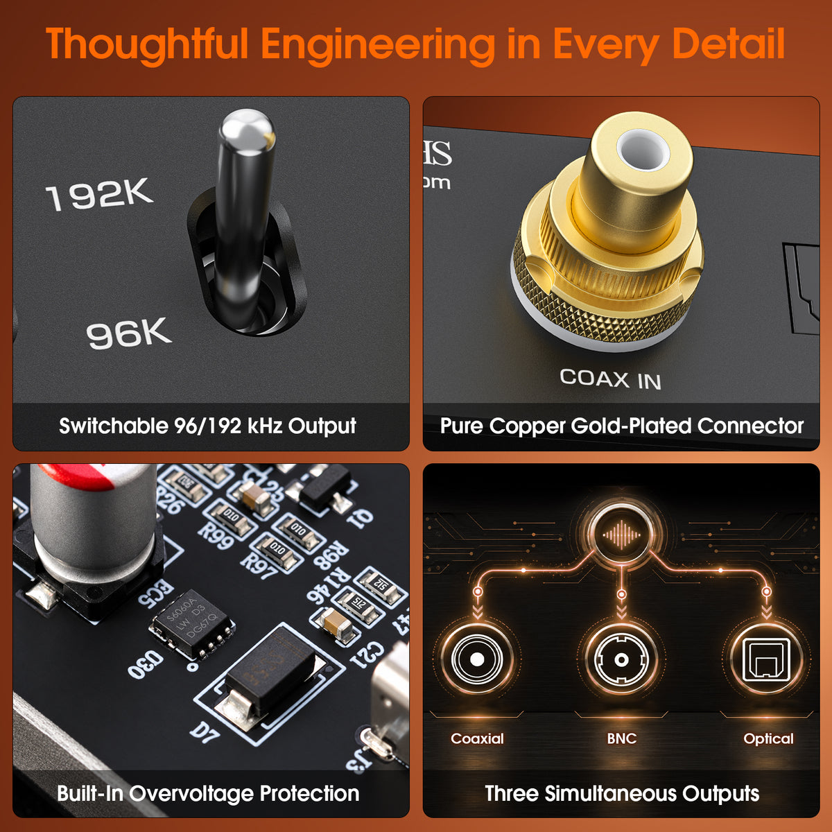 [Pre-Sale]Douk Audio U7 S/PDIF Reclocker with SRC4392 ASRC and Femto Clock 192kHz