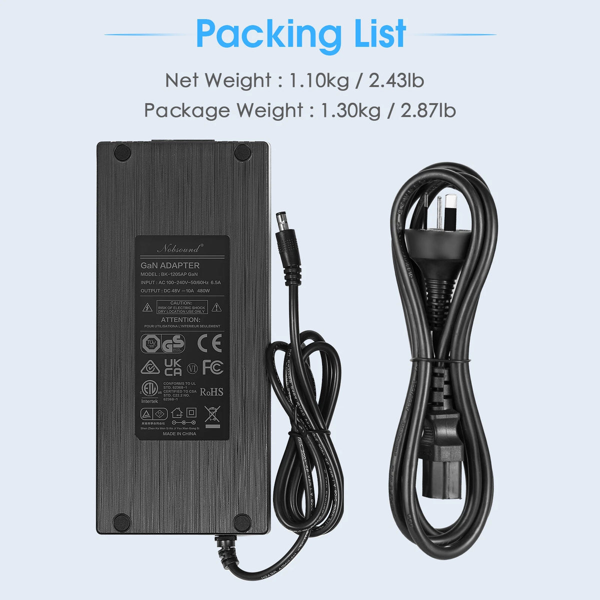 Douk Audio DC 19/24/32/36/48V Power Supply Adapter AC 100-240V Transformer