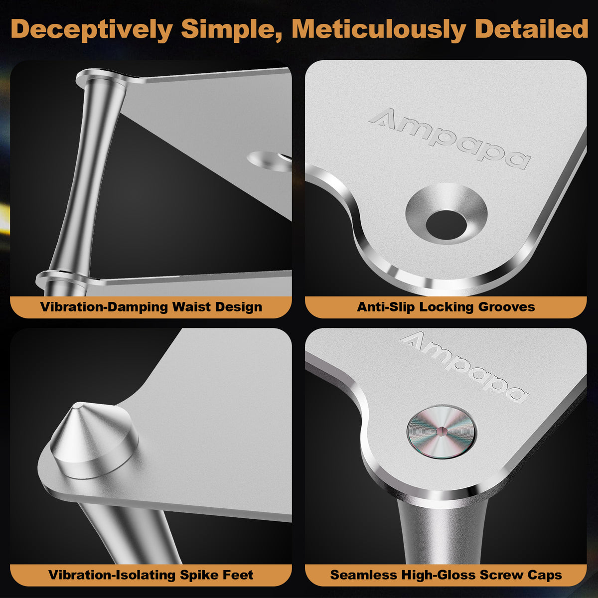 Ampapa BK1 Aluminum Desktop HiFi Stand for A1/D1/Q1