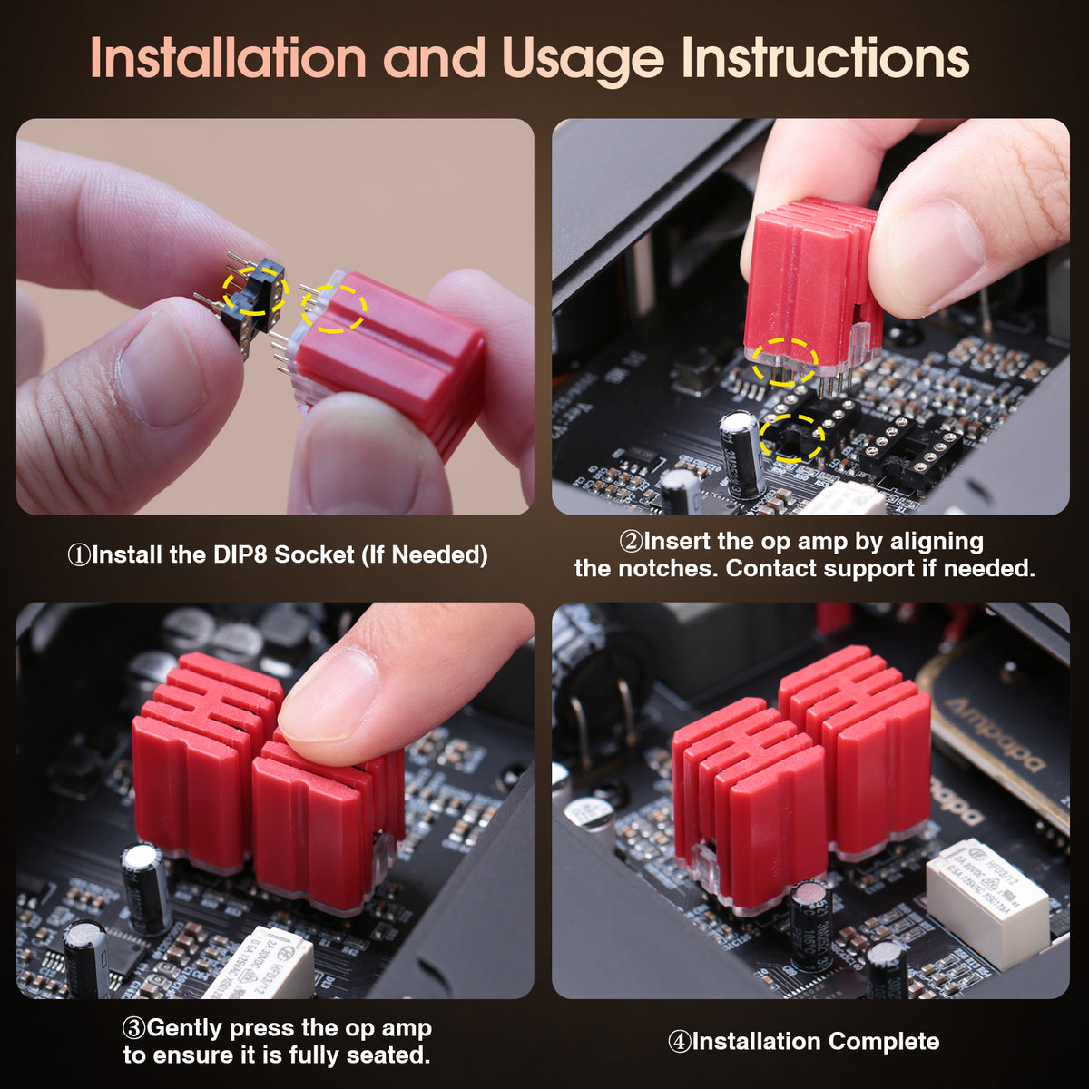 Burson Audio V7 Vivid Air Dual Discrete Op Amp, DIP-8 Audio Op-Amp Upgrade