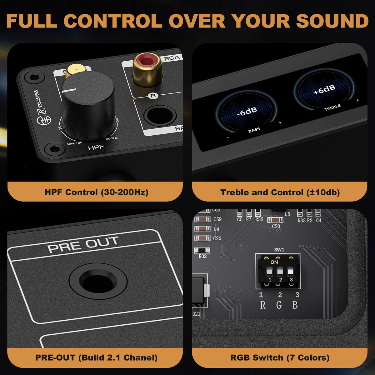Ampapa D1 HIFI TPA3255 Amplifier with Digital VU Meter