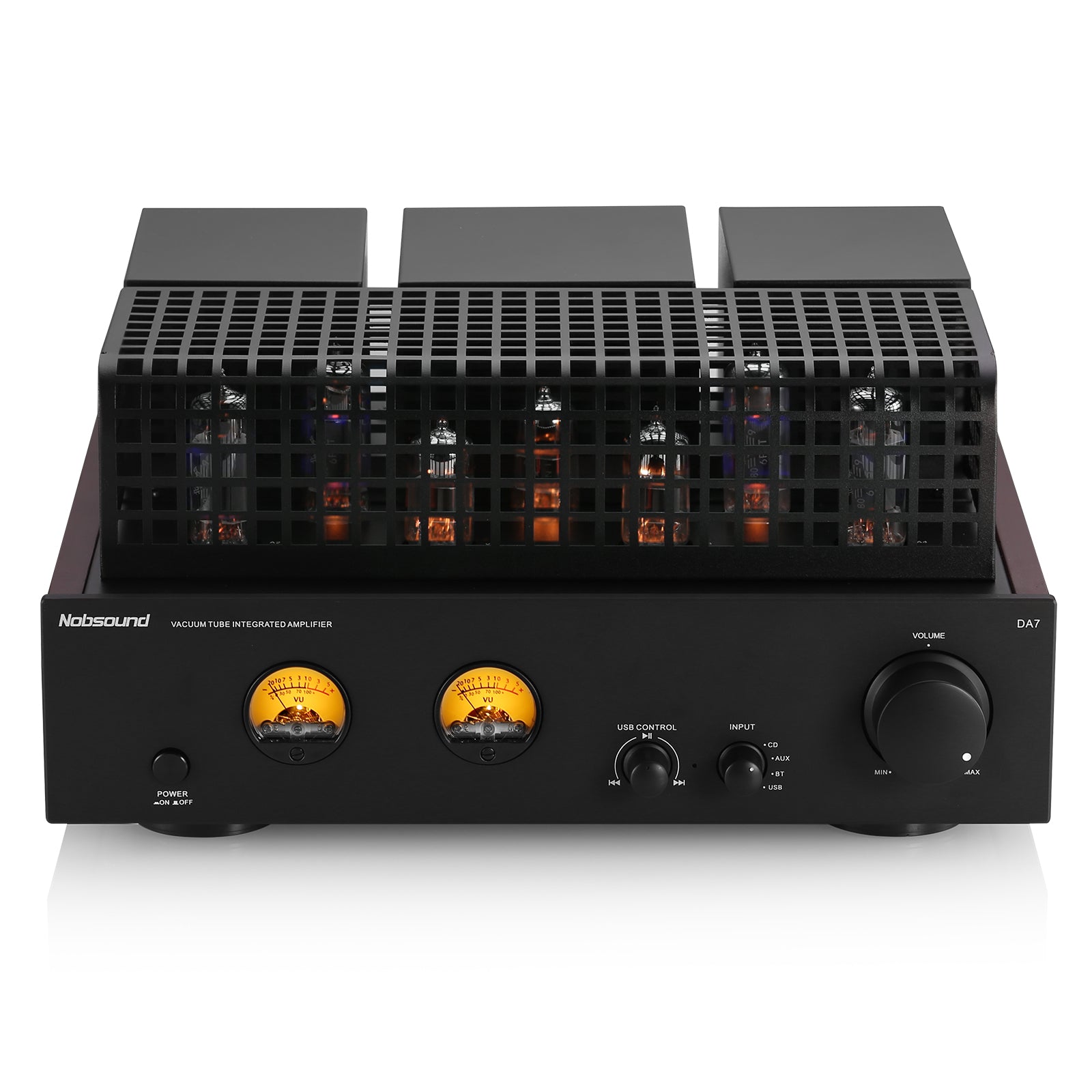 Nobsound DA7 HiFi Vacuum Tube Power Amplifier with Bluetooth/RCA/USB IN