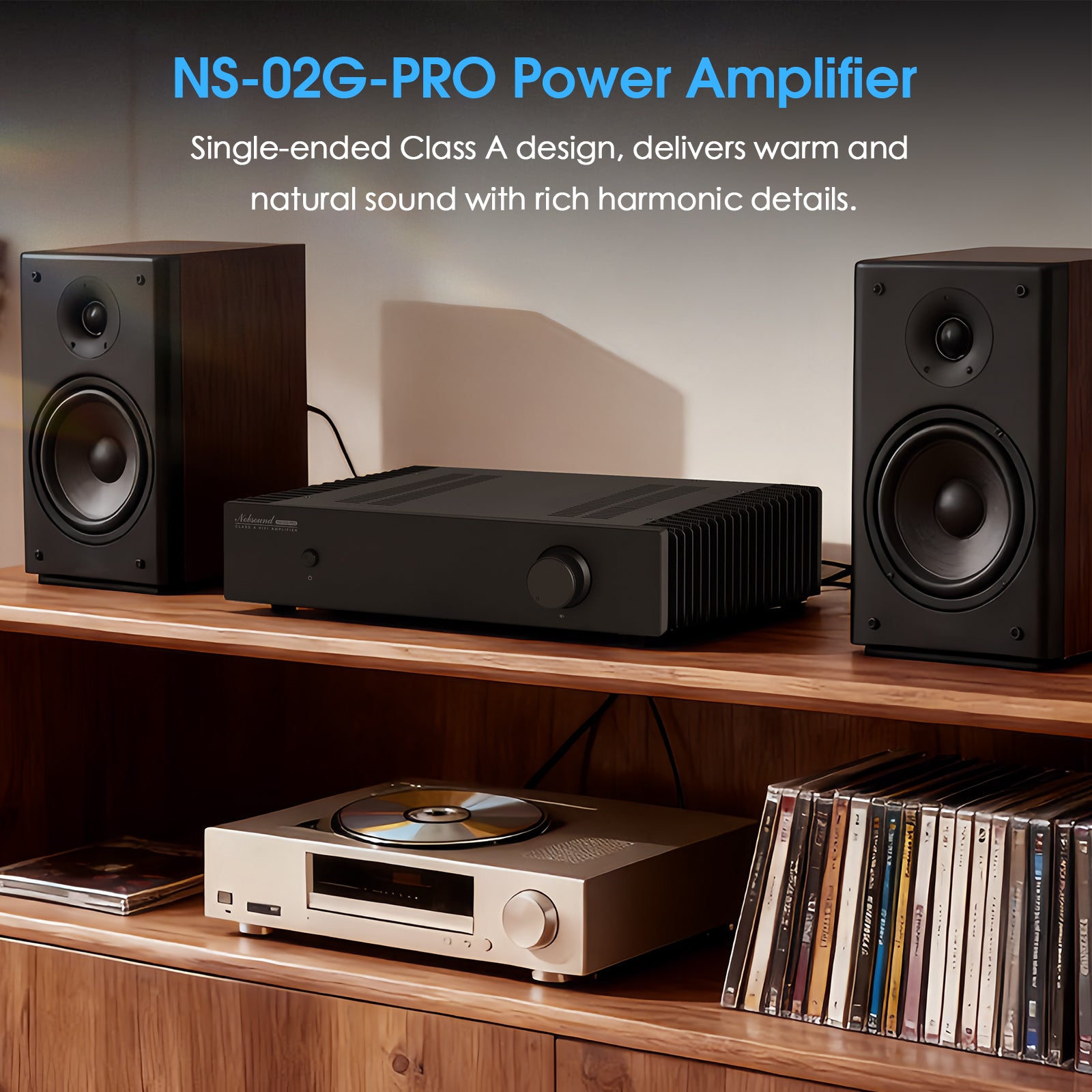 Nobsound NS-02G PRO HiFi Single-Ended Class A Stereo Amplifier