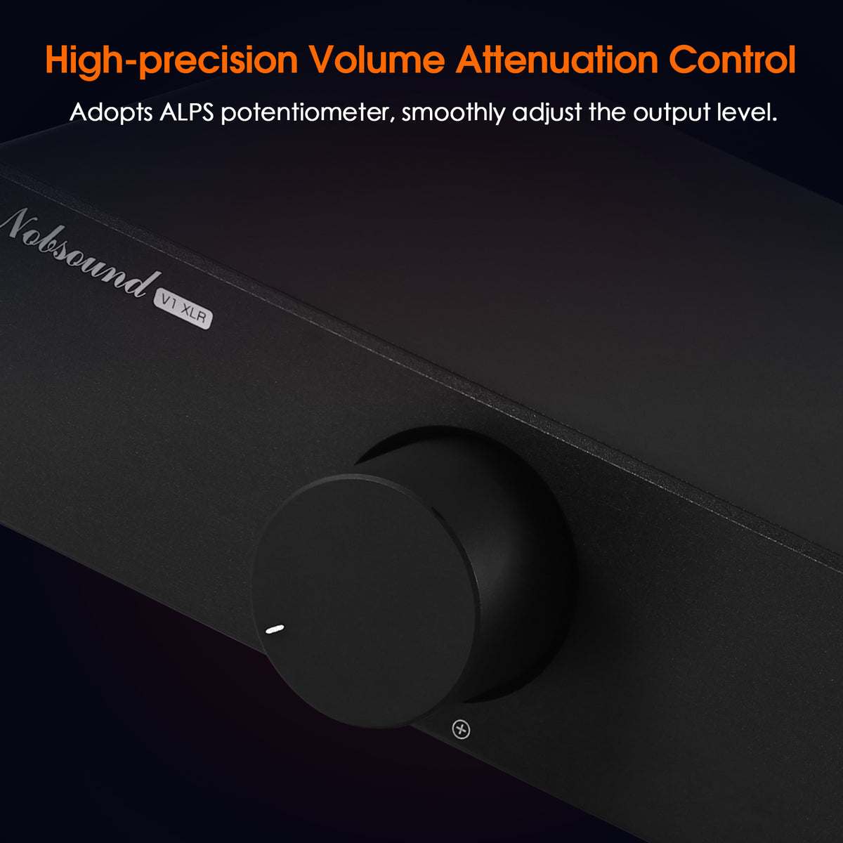 Nobsound VOL-3/V1-XLR HiFi Passive Preamp Variable Audio Attenuator RCA/XLR Stereo Audio Volume Controller