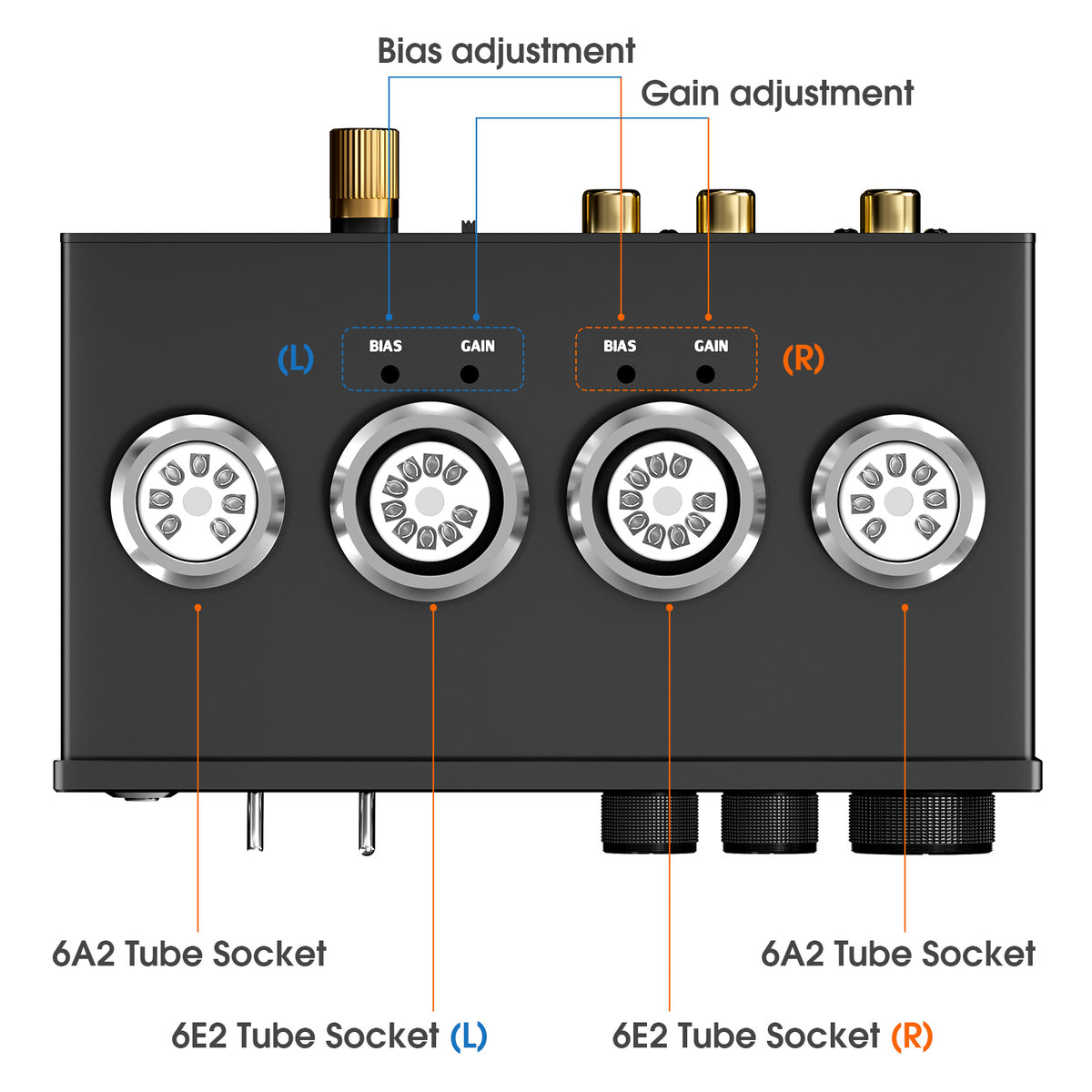 Douk Audio T9 6E2 Vacuum Tube Preamp MM/MC Phono