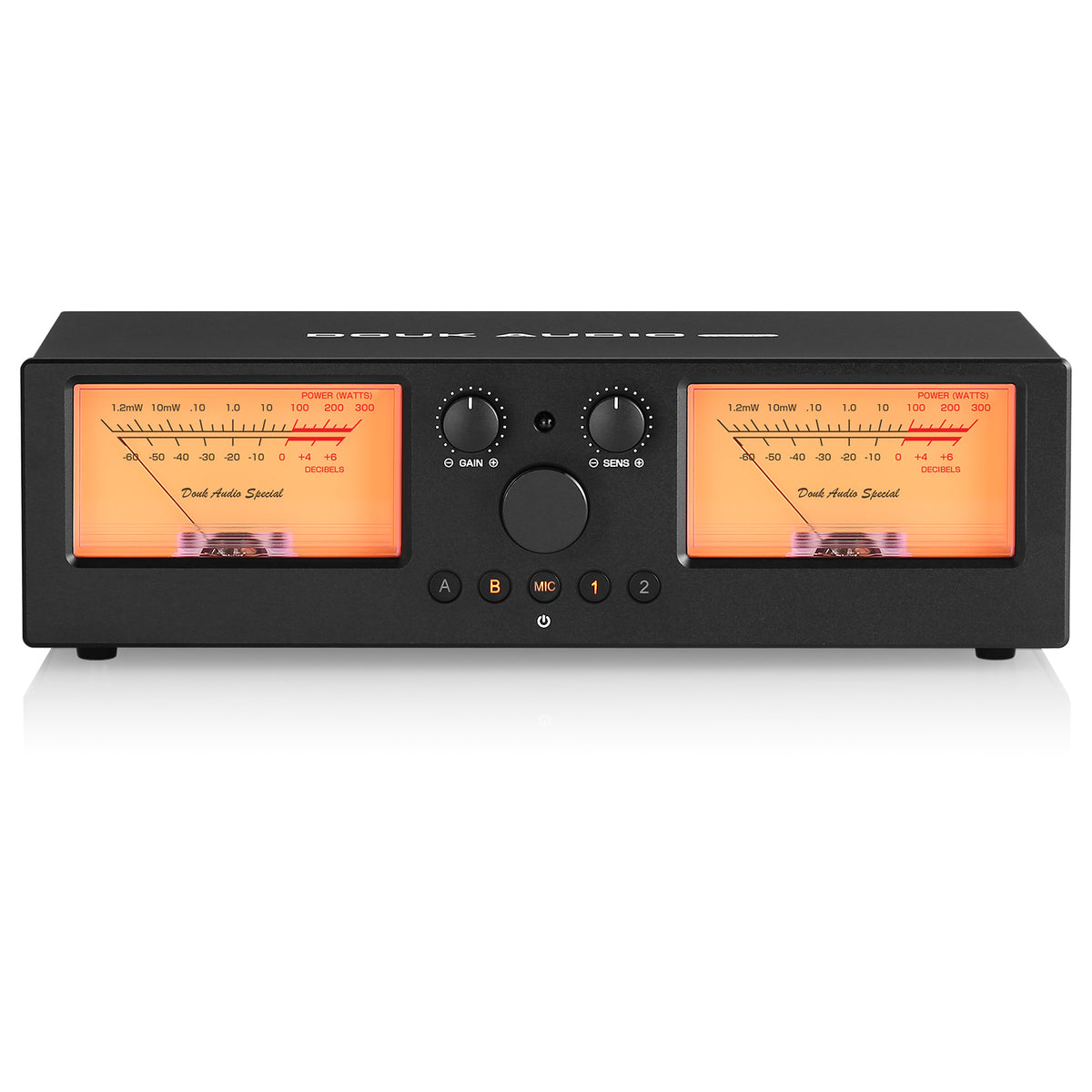 Douk Audio VU3PRO Amplifier/Speaker Selector VU Meter 2-IN-2-OUT Switcher Box