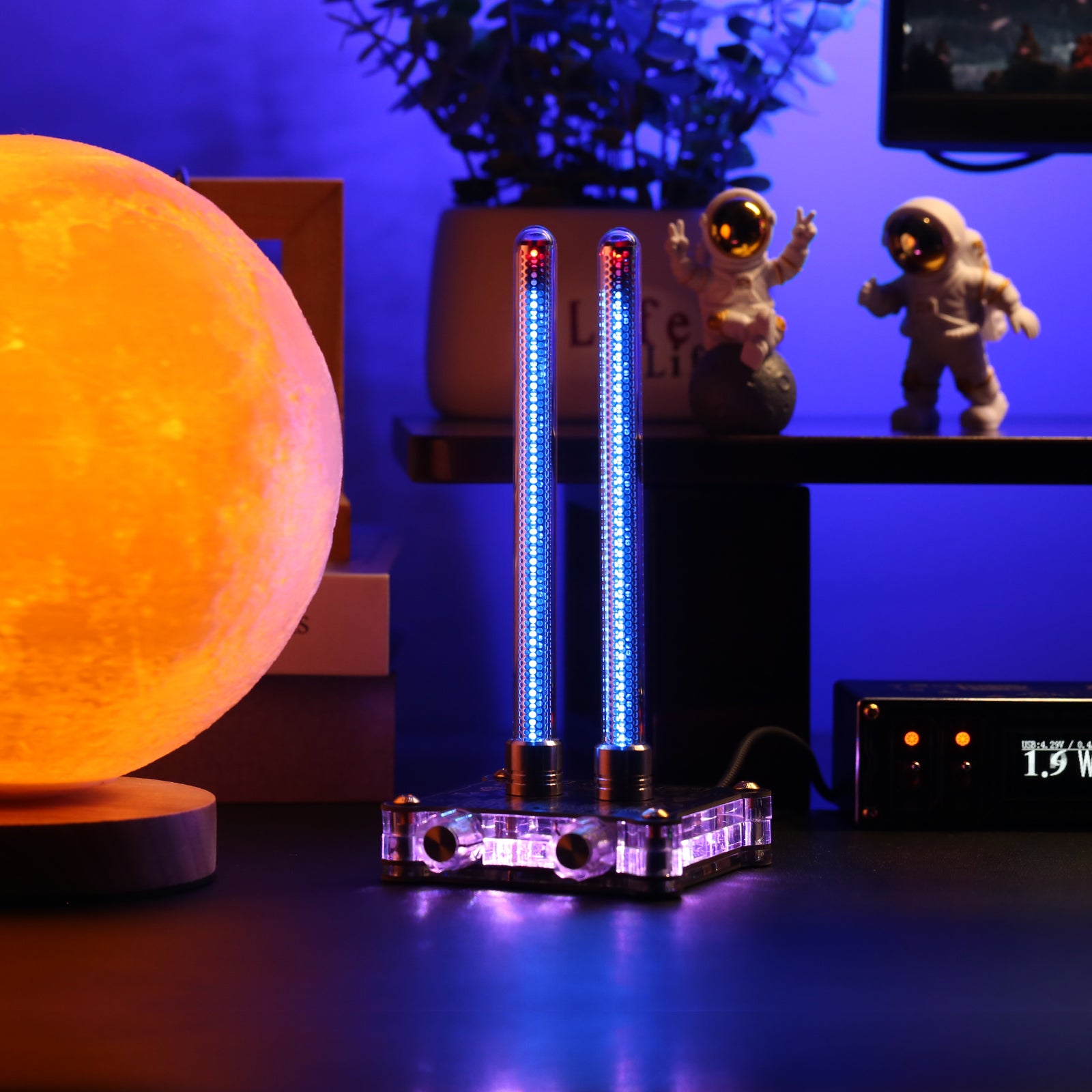 VU9 Pixie Tube Sound Level Meter Ref to Retro Nixie Tube Audio Spectrum w/MIC Pickup