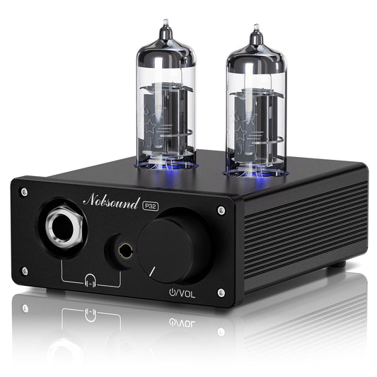 Nobsound P32 Mini Vacuum Tube Headphone Amplifier Desktop Preamp