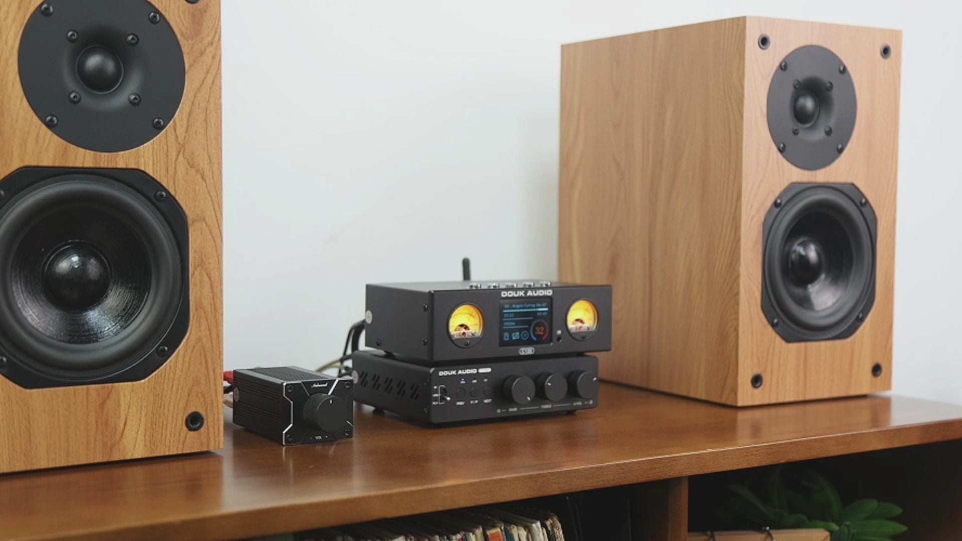 Nobsound VOL-3 Mini Passiver Vorverstärker mit Lautstärkeregler für Leistungsverstärker-Aktivlautsprecher