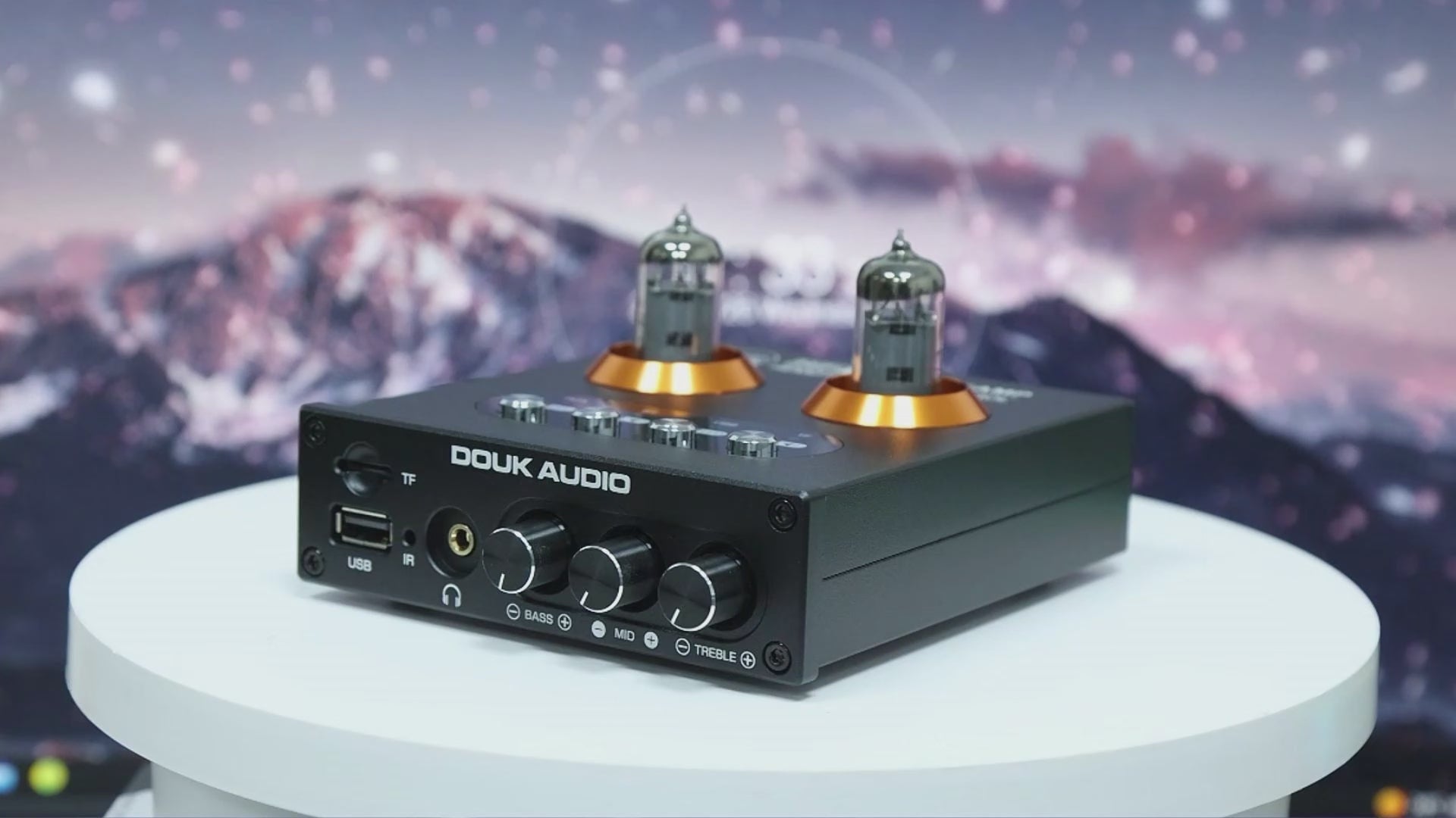 Douk Audio P2 Mini Bluetooth 5.0 Vacuum Tube Preamp USB Player Stereo Headphone Amplifier