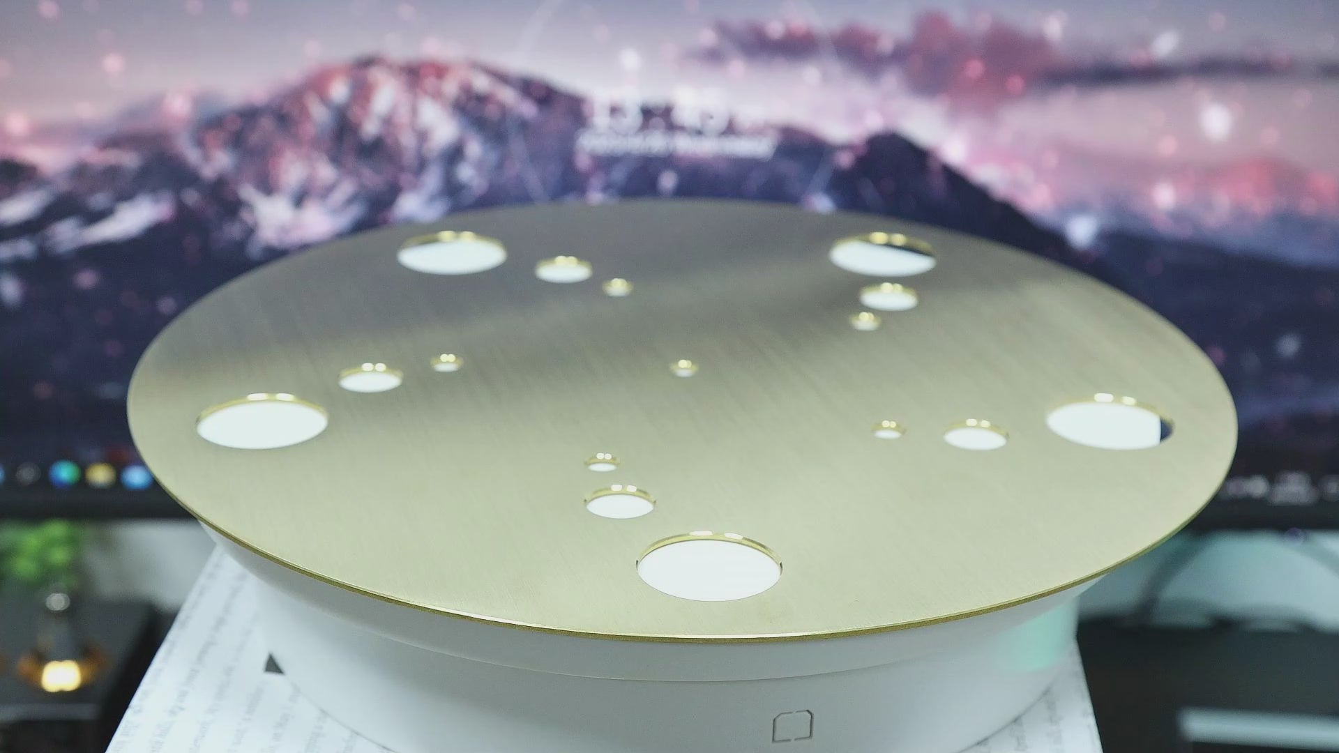 HiFi Pure Brass Turntable Platter Mat for Vinyl LP Record Player 2mm Pad Slipmat
