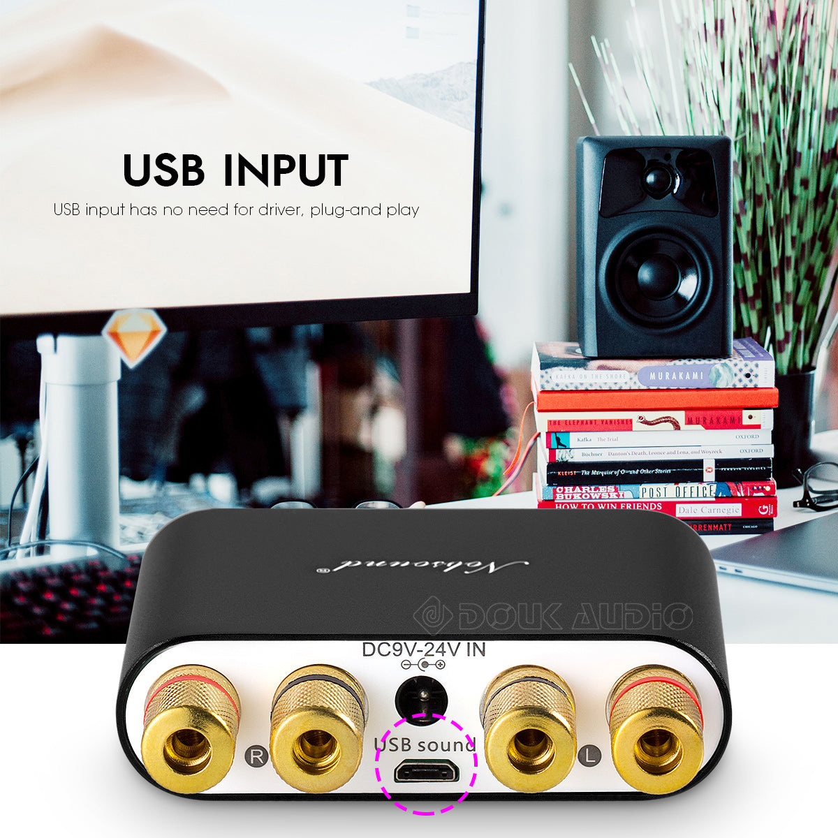 Nobsound NS-10G Mini Bluetooth 5.0 Digital Amplifier HiFi Stereo Audio Bass Amp 50W+50W