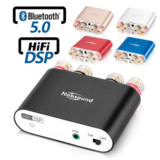 Nobsound NS-10G PRO Mini Bluetooth 5.0 Digital Amplifier DSP HiFi Stereo Audio Power Amp