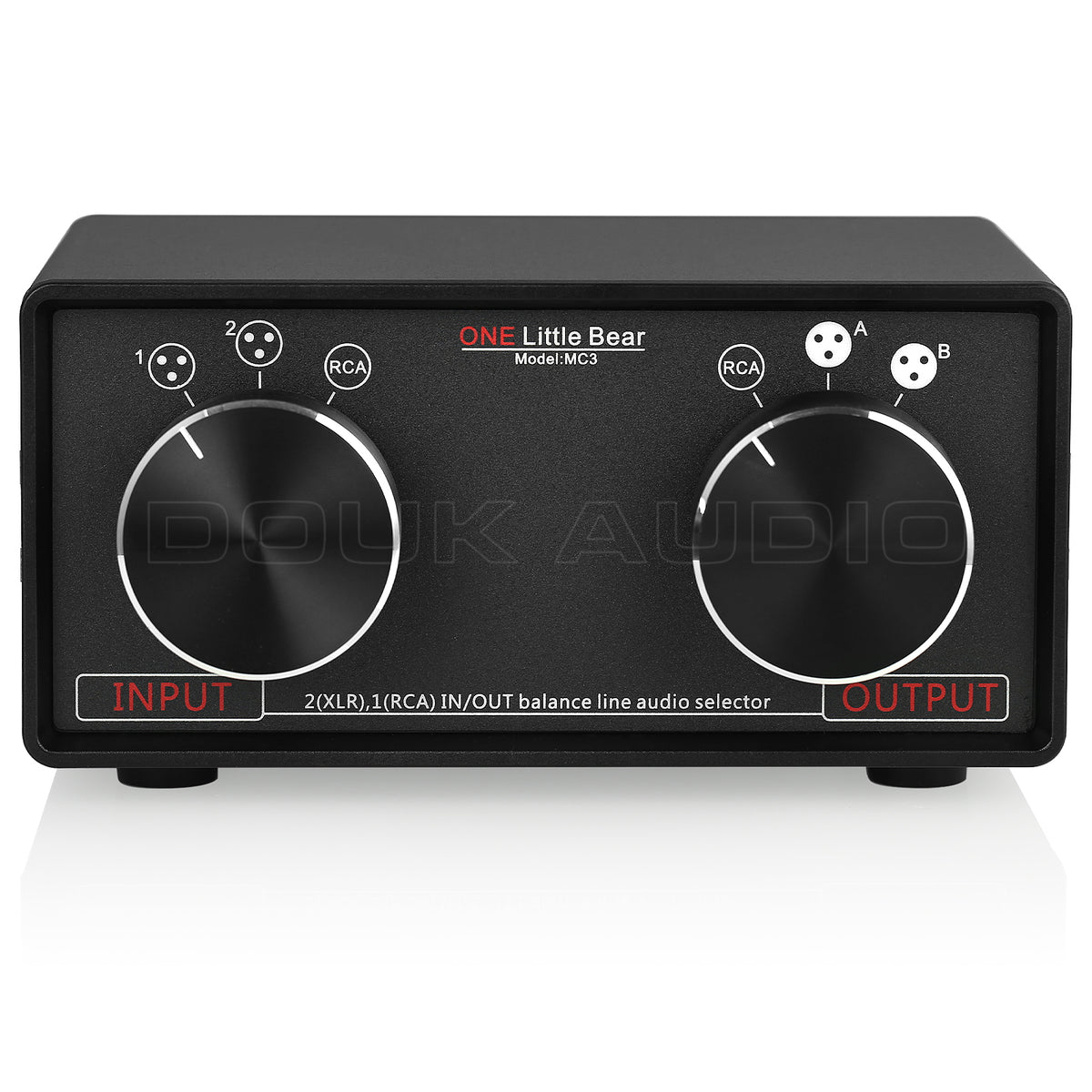 Little Bear MC3 3-IN-3-OUT XLR Balanced / RCA Stereo Converter Audio Selector Box Passive Preamp