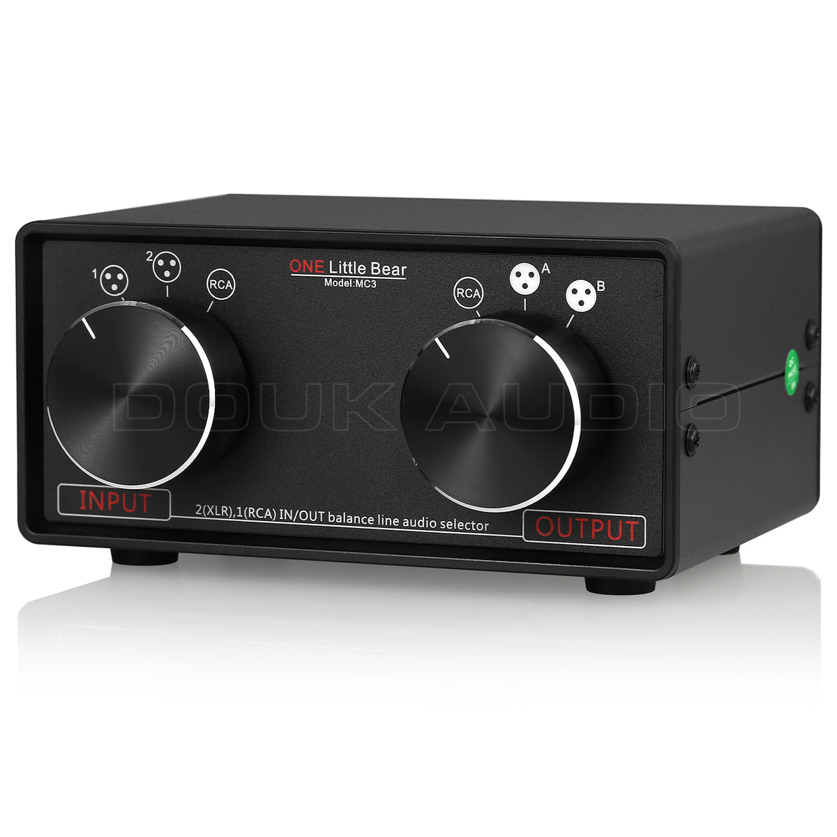 Little Bear MC3 3-IN-3-OUT XLR Balanced / RCA Stereo Converter Audio Selector Box Passive Preamp
