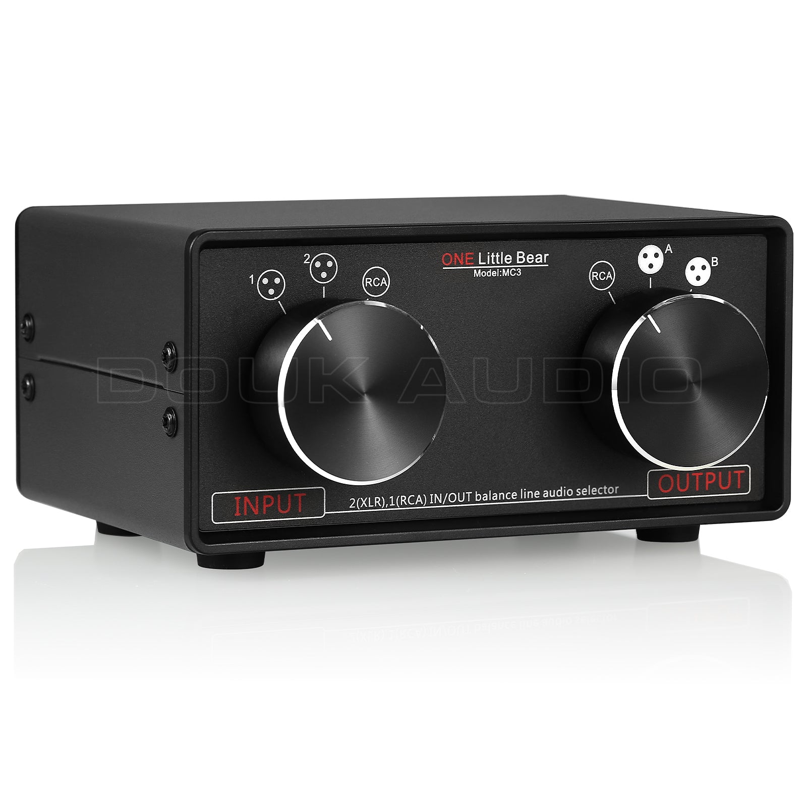 Little Bear MC3 3-IN-3-OUT XLR Balanced / RCA Stereo Converter Audio Selector Box Passive Preamp