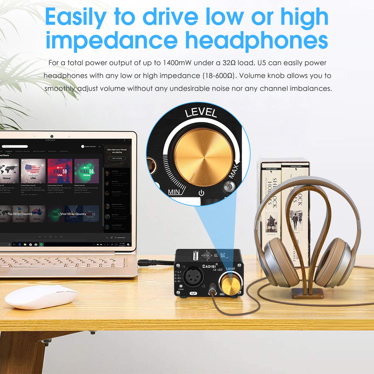 Douk Audio U5 Mini Fully Balanced Headphone Amplifier for XLR / 4.4mm Headsets