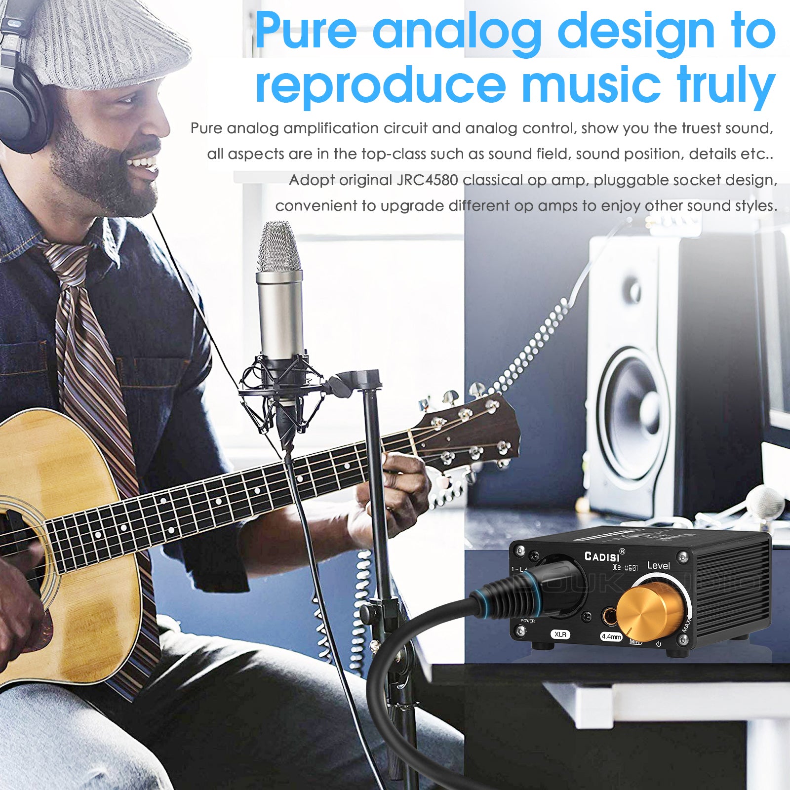 Douk Audio U5 Mini Fully Balanced Headphone Amplifier for XLR / 4.4mm Headsets